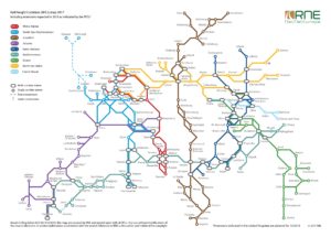 Rail Freight Corridors network map